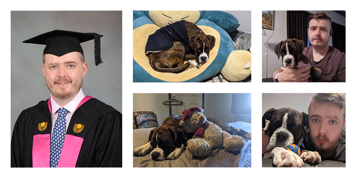 Photo Collage of Michael Ariti & Pets